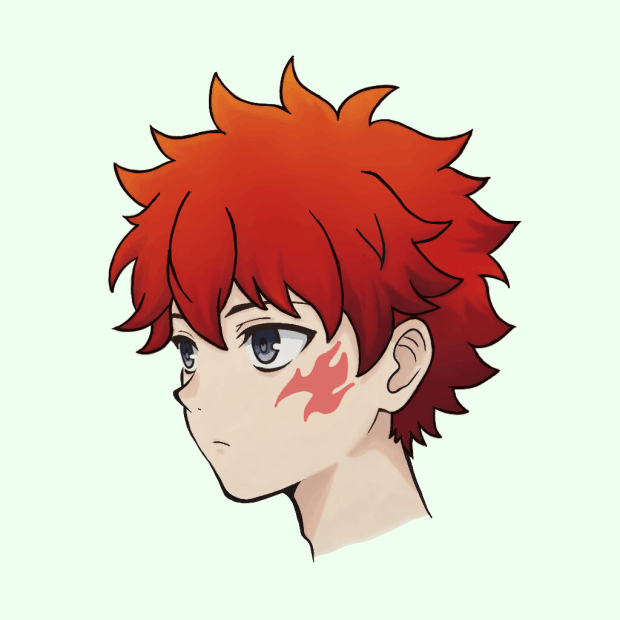 BOY:SCAR NFT #1078 - Scar-marked character design